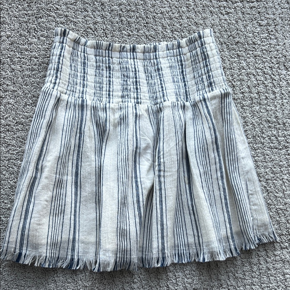 Aerie Pinstriped Blue and White Women's Skirt